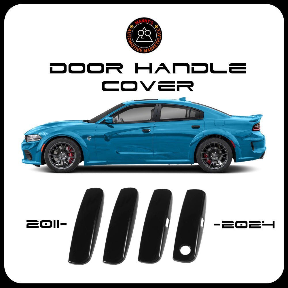 Matte Black Door Handle Covers For Dodge Challenger 2011 2012-2023 – Torox DH0417M – Left & Right Set