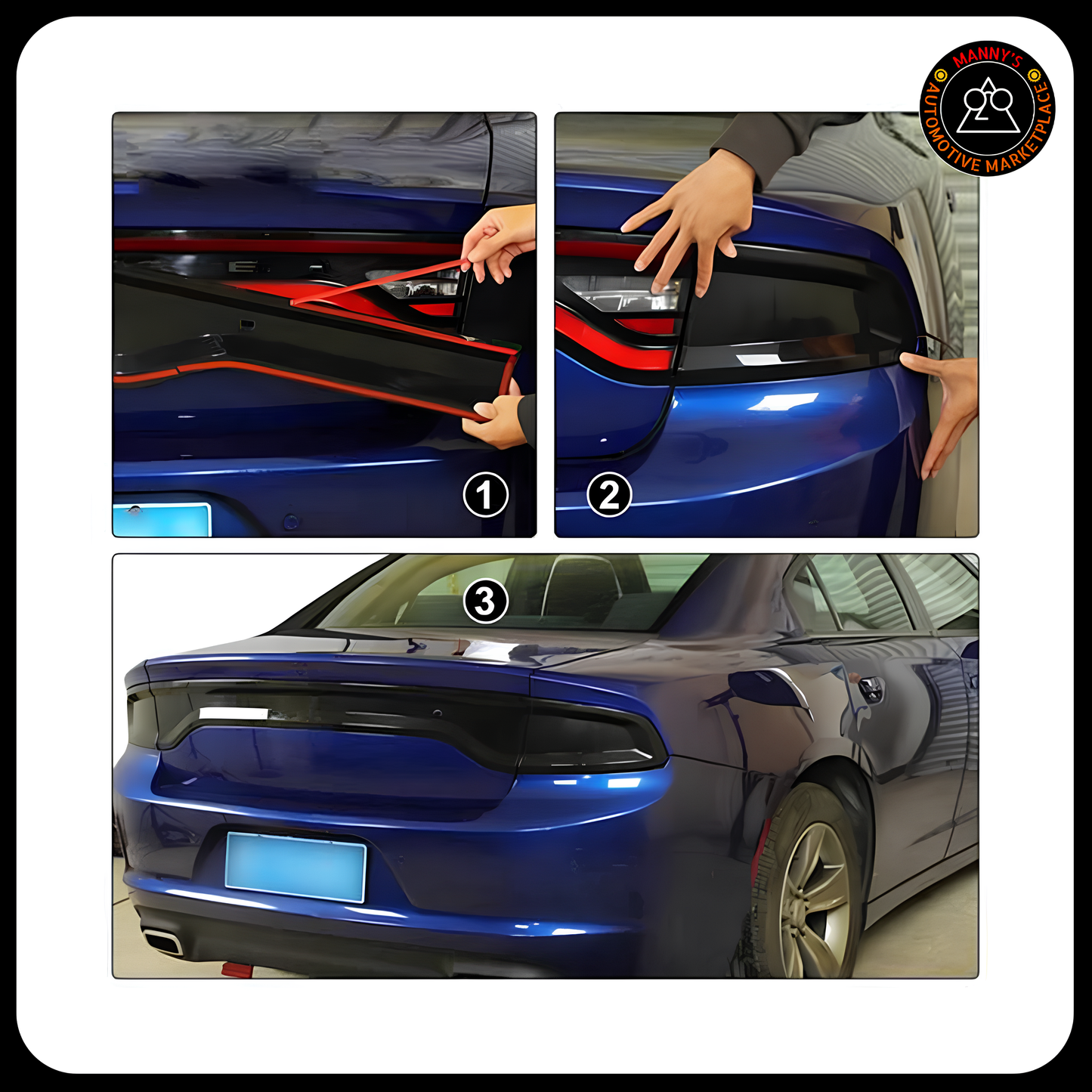 Tinted Taillight Cover for Dodge Charger (2015 - Present)