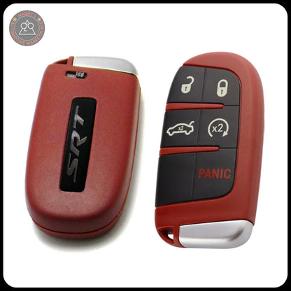 Red Key Fob for Dodge Charger, Challenger, 300, and Jeep Cherokee | RT | SRT | Hemi | ScatPack | Hellcat |(Remote & Uncut Key Only)