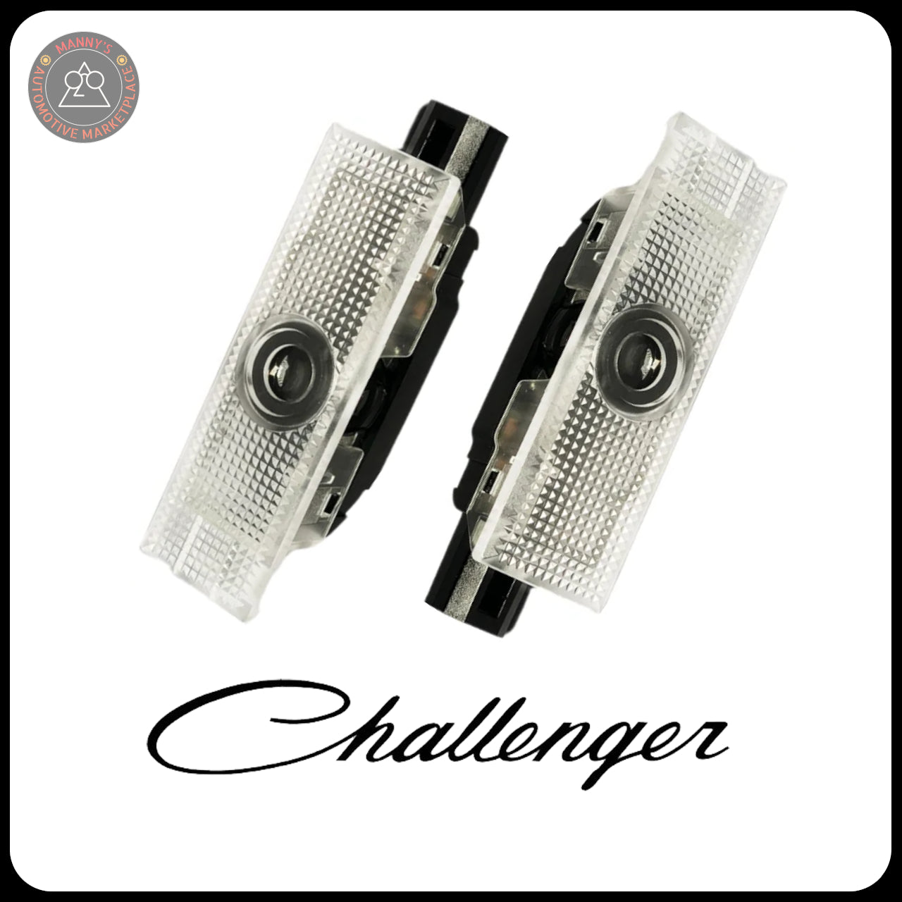 LED Door Projector Lights for Dodge Charger and Challenger (2015 - Present) - Set of 2 - Easy Installation