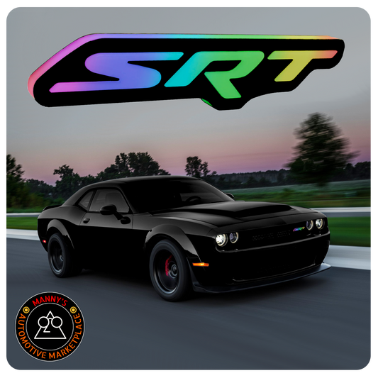 SRT Style RGB LED Grill Emblem for Dodge and Jeep Vehicles