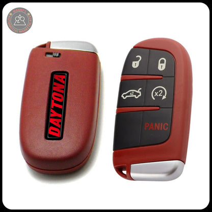 Red Key Fob for Dodge Charger, Challenger, 300, and Jeep Cherokee | RT | SRT | Hemi | ScatPack | Hellcat |(Remote & Uncut Key Only)