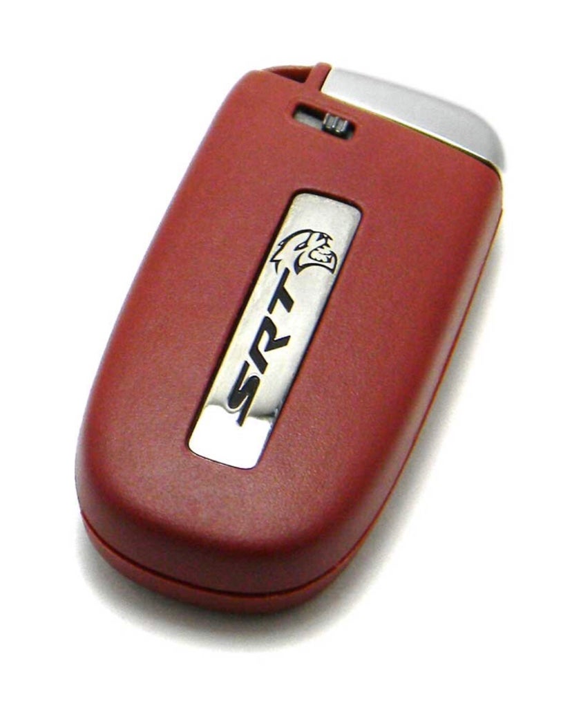 Red Key Fob for Dodge Charger, Challenger, 300, and Jeep Cherokee | RT | SRT | Hemi | ScatPack | Hellcat |(Remote & Uncut Key Only)