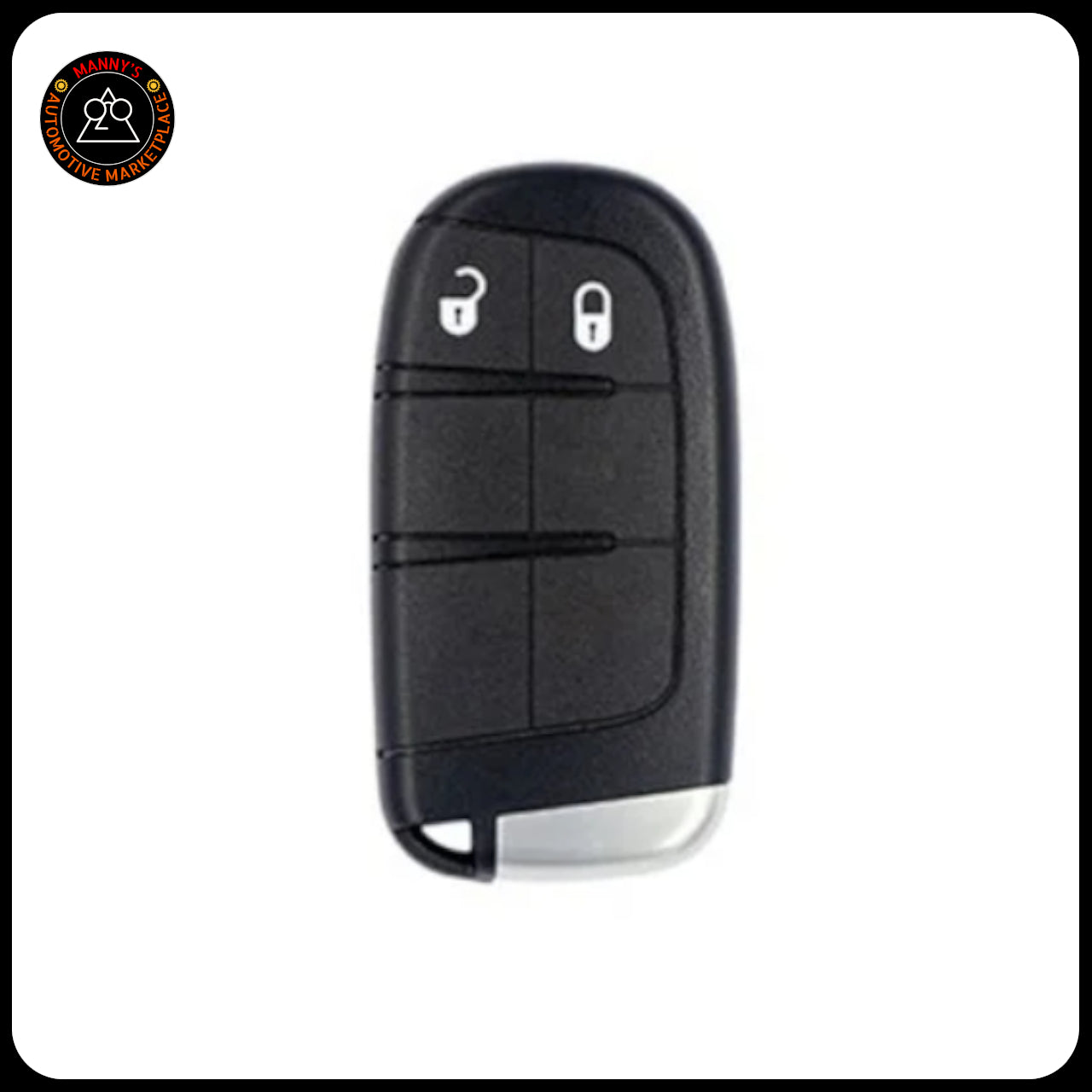 Black Key Fob for Dodge Charger, Challenger, 300, and Jeep Cherokee | RT | SRT | Hemi | ScatPack | Hellcat |(Remote & Uncut Key Only)