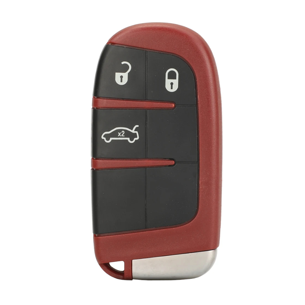 Red Key Fob for Dodge Charger, Challenger, 300, and Jeep Cherokee | RT | SRT | Hemi | ScatPack | Hellcat |(Remote & Uncut Key Only)