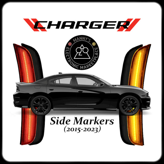 Tinted LED Side Markers for Dodge Charger (2015-2023)