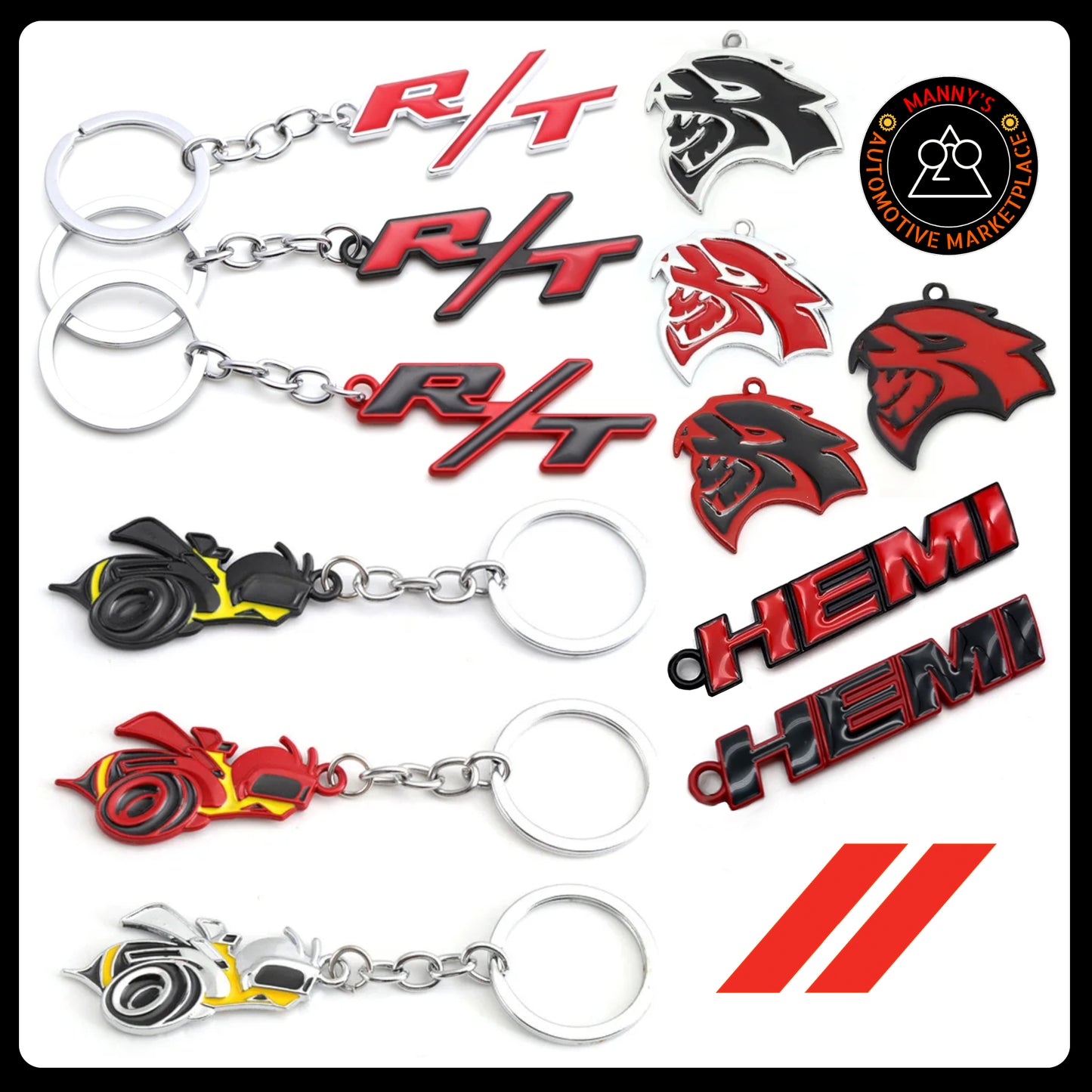 Keychains for Dodge Vehicles - R/T | Hemi | Scat Pack