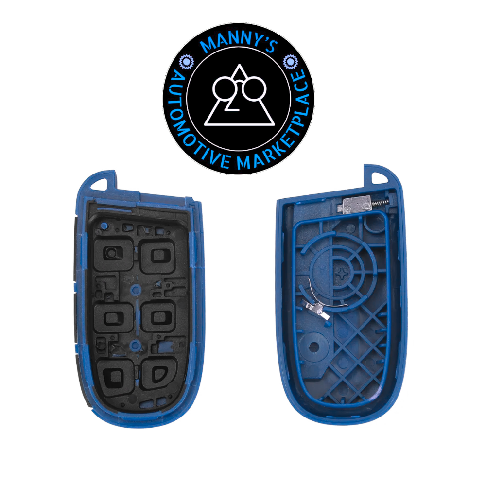 Blue Key Fob for Dodge Charger, Challenger, Durango, 300, and Jeep Cherokee (Remote & Uncut Key Only)