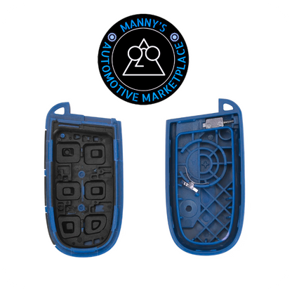 Blue Key Fob for Dodge Charger, Challenger, Durango, 300, and Jeep Cherokee (Remote & Uncut Key Only)