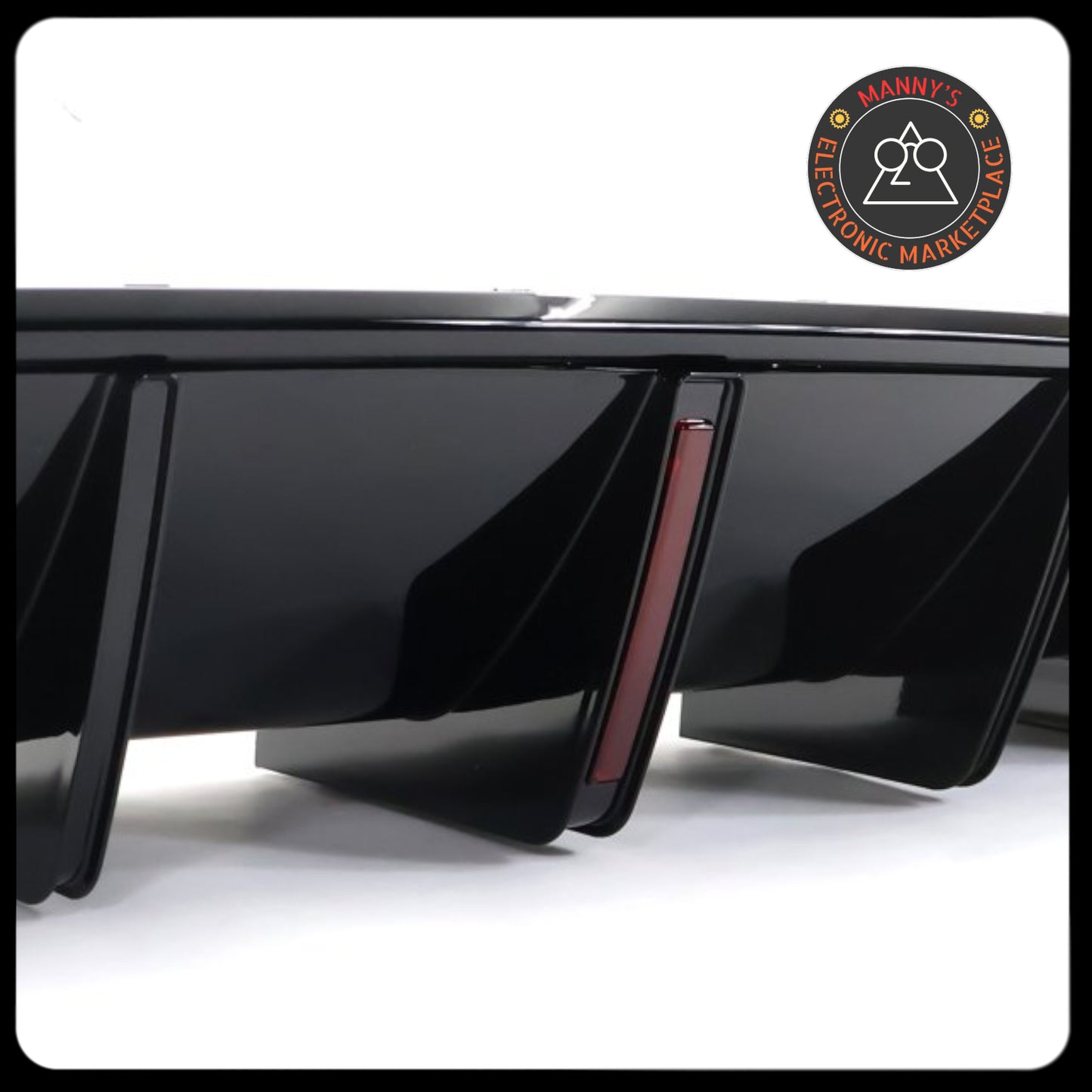 Gloss Black Rear Diffuser with LED Break Light for Dodge Charger (2015-2023)