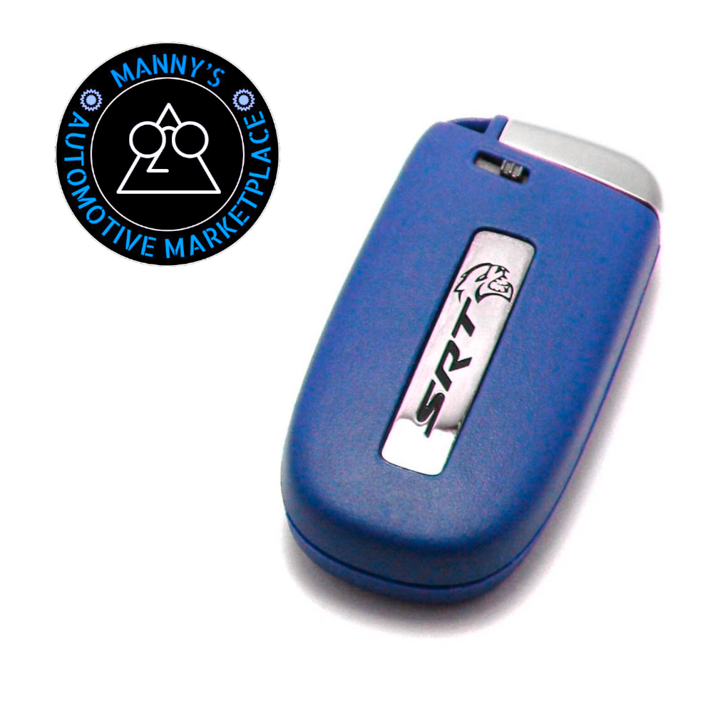 Blue Key Fob for Dodge Charger, Challenger, Durango, 300, and Jeep Cherokee (Remote & Uncut Key Only)