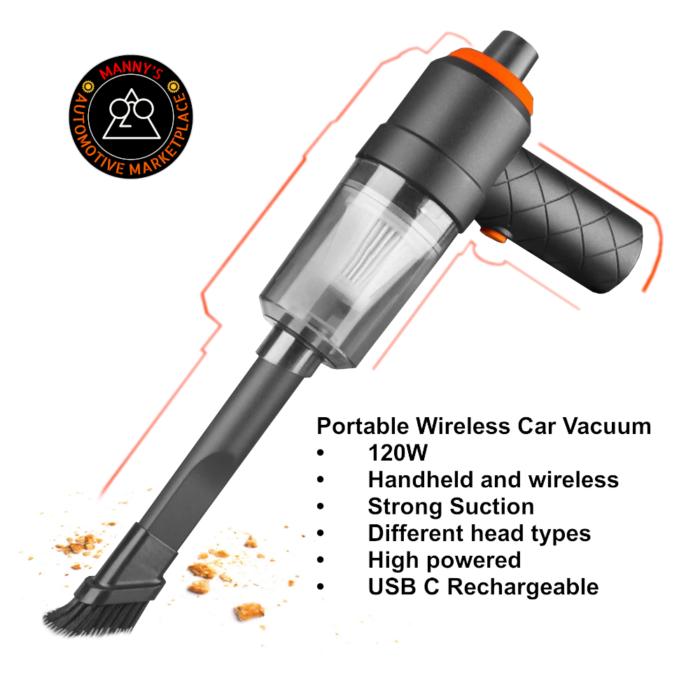 Portable High Power Wireless Car Vacuum Cleaner