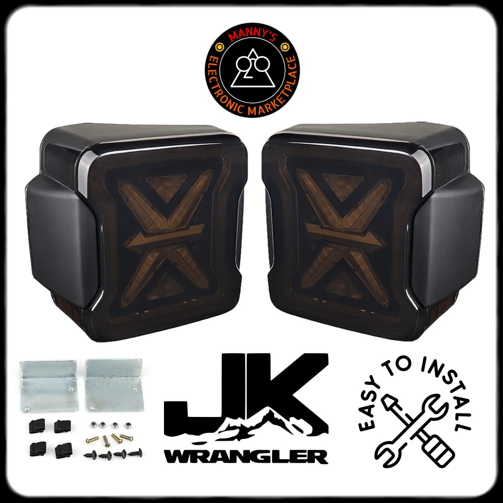 LED Taillights with Animations for Jeep Wrangler JK (2007-2018)