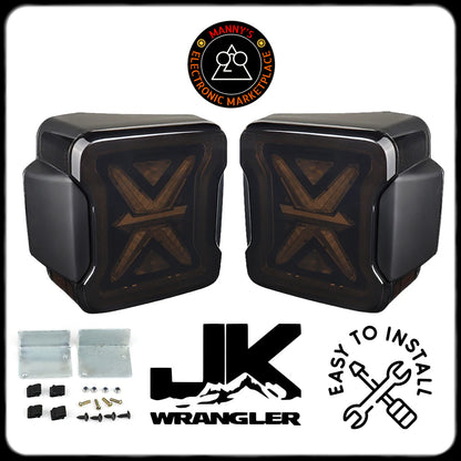 LED Taillights with Animations for Jeep Wrangler JK (2007-2018)