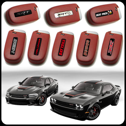 Red Key Fob for Dodge Charger, Challenger, 300, and Jeep Cherokee | RT | SRT | Hemi | ScatPack | Hellcat |(Remote & Uncut Key Only)