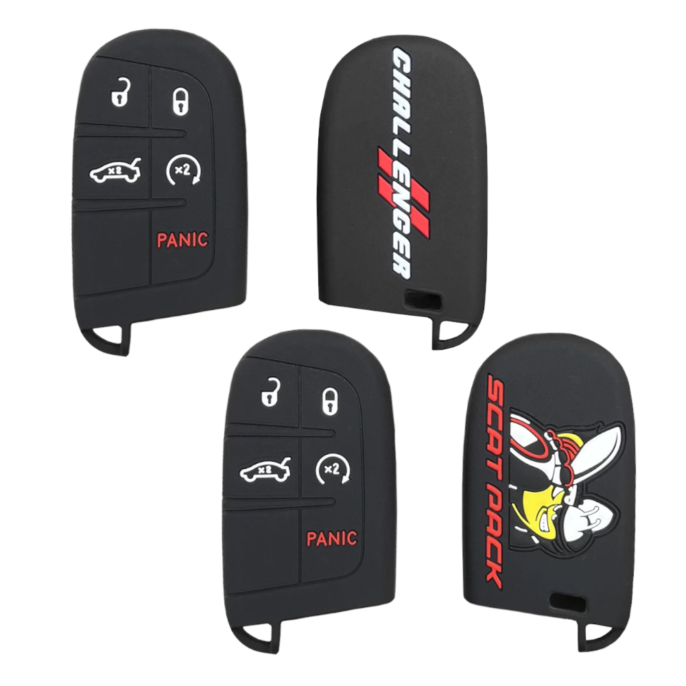 Car Key Case for Dodge Charger, Dodge Challenger, and Jeep Cherokee