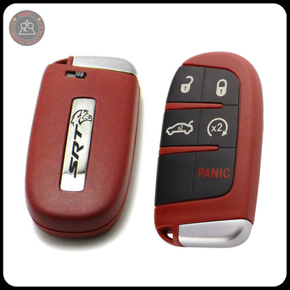 Red Key Fob for Dodge Charger, Challenger, 300, and Jeep Cherokee | RT | SRT | Hemi | ScatPack | Hellcat |(Remote & Uncut Key Only)