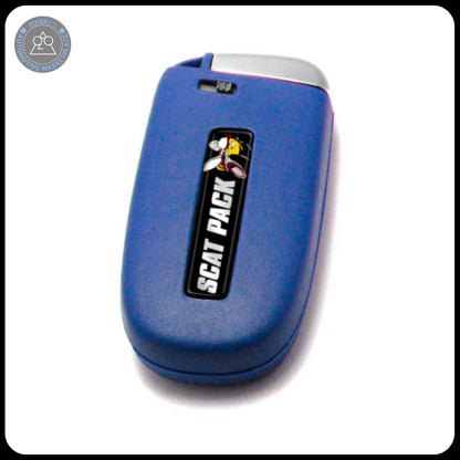 Blue Key Fob for Dodge Charger, Challenger, Durango, 300, and Jeep Cherokee (Remote & Uncut Key Only)