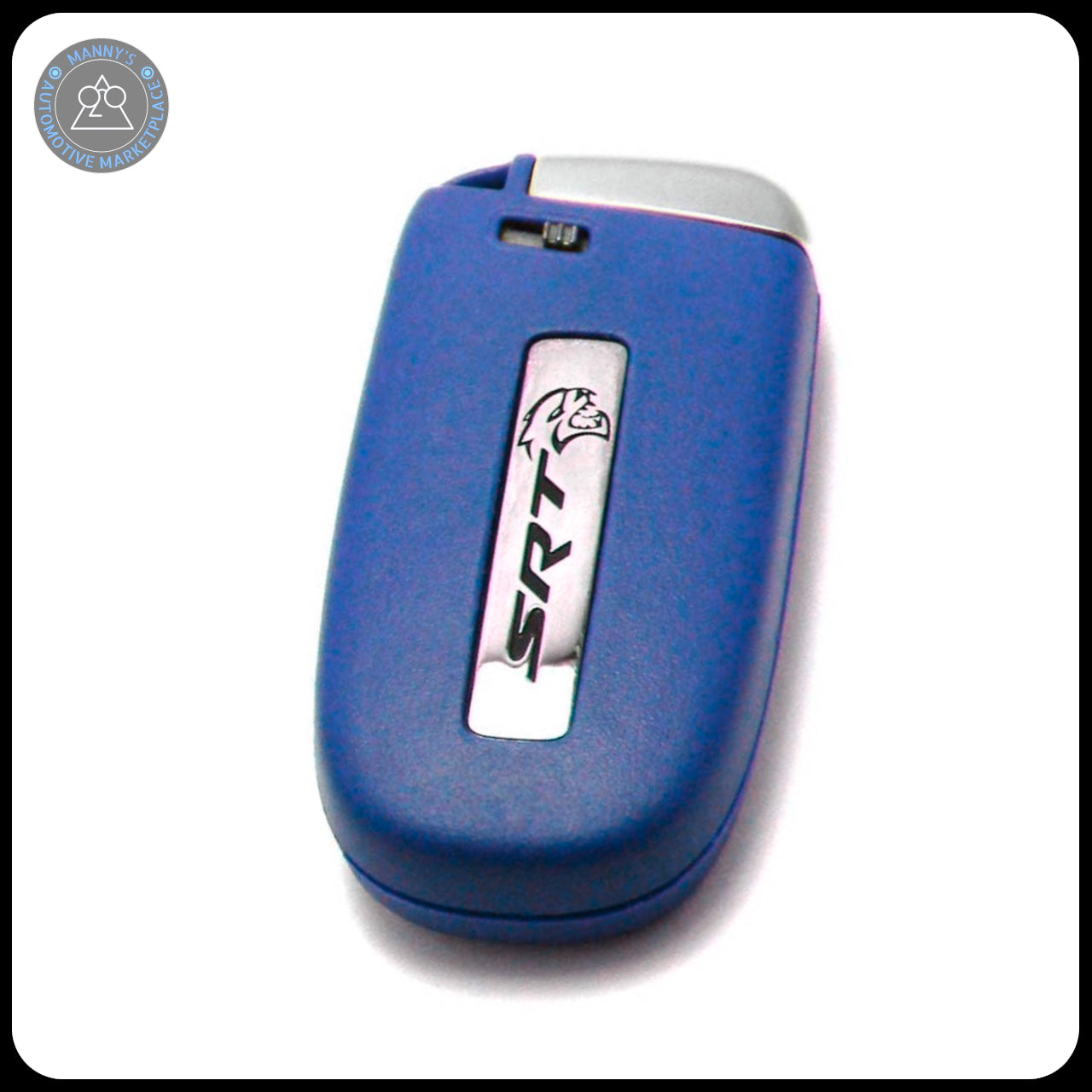 Blue Key Fob for Dodge Charger, Challenger, Durango, 300, and Jeep Cherokee (Remote & Uncut Key Only)