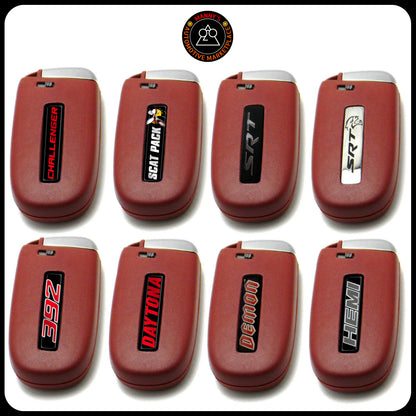 Red Key Fob for Dodge Charger, Challenger, 300, and Jeep Cherokee | RT | SRT | Hemi | ScatPack | Hellcat |(Remote & Uncut Key Only)