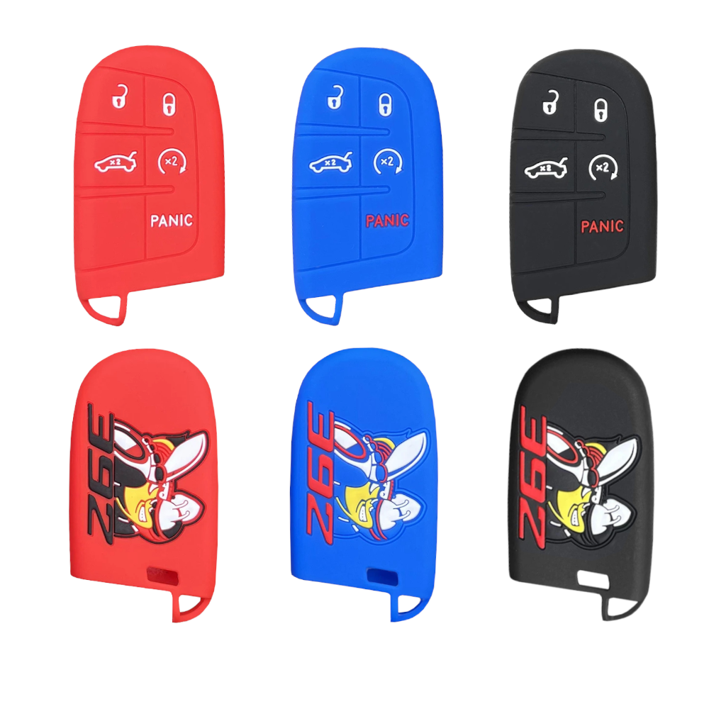 Car Key Case for Dodge Charger, Dodge Challenger, and Jeep Cherokee